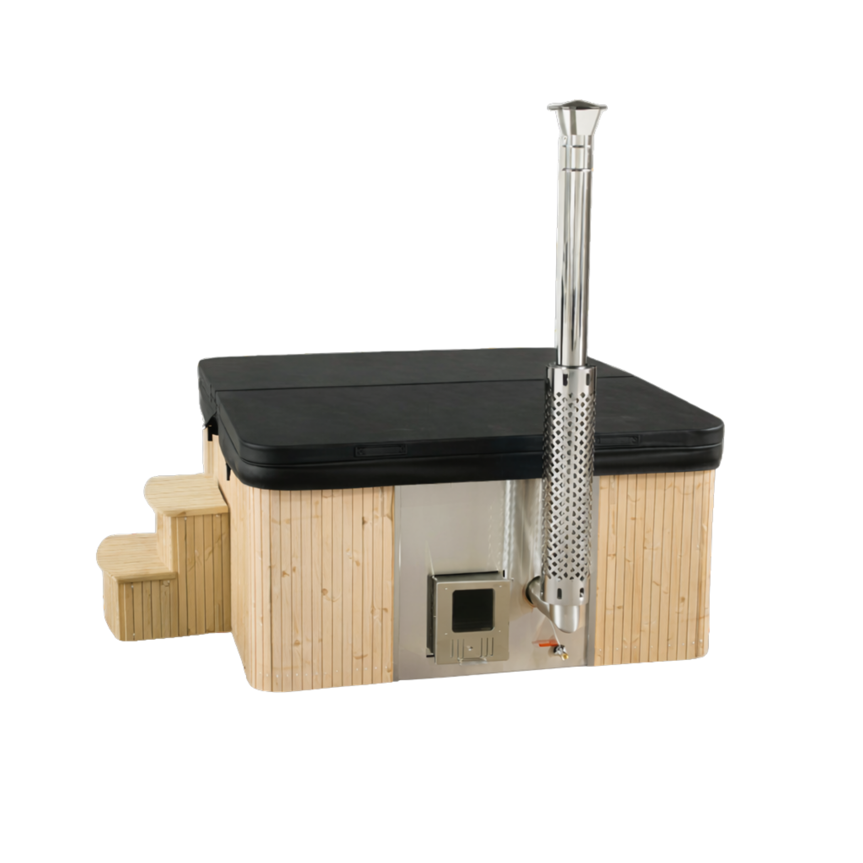 Spa Square - Integreret Brændeovn